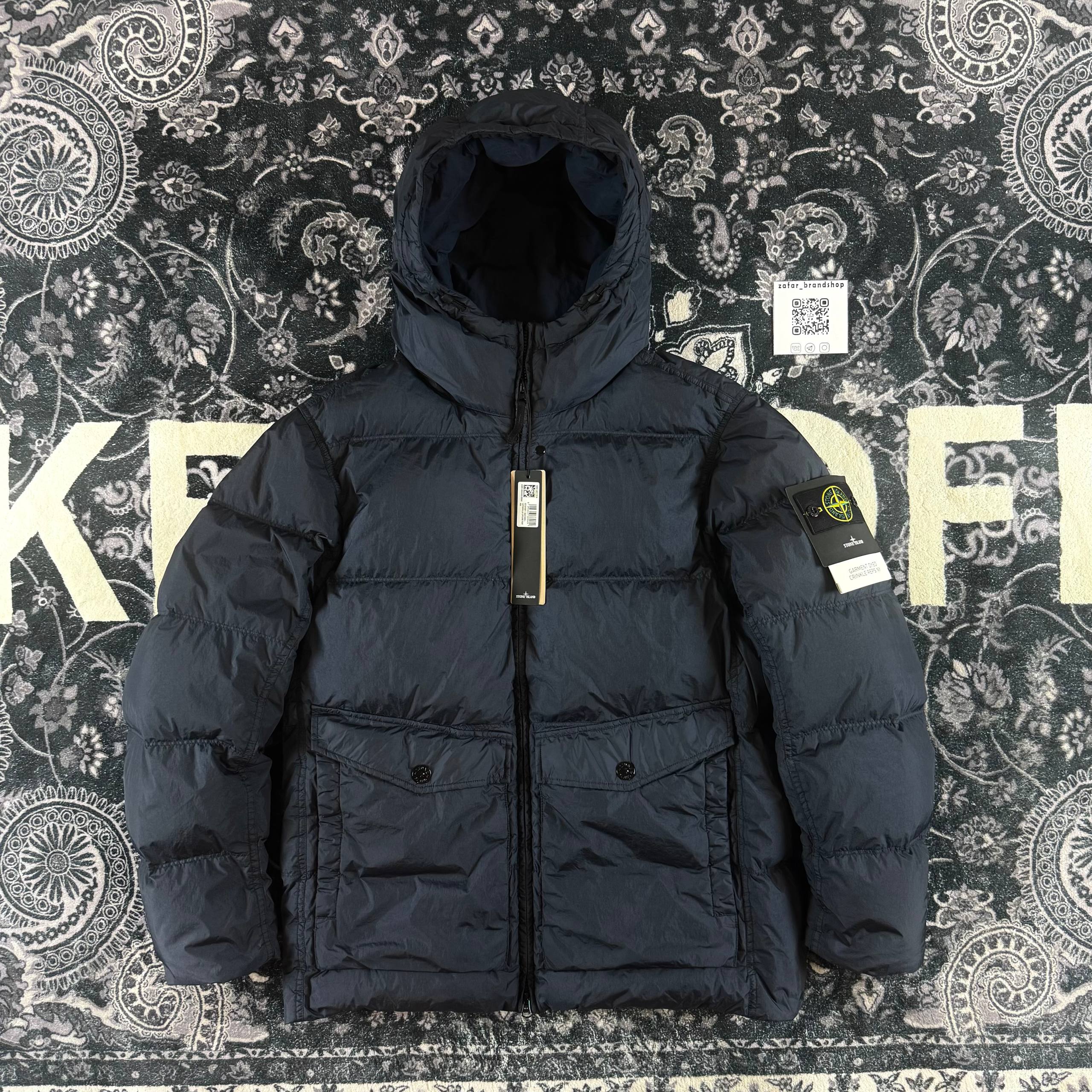 Stone island Garment Dyed Crinkle Reps Down Jacket