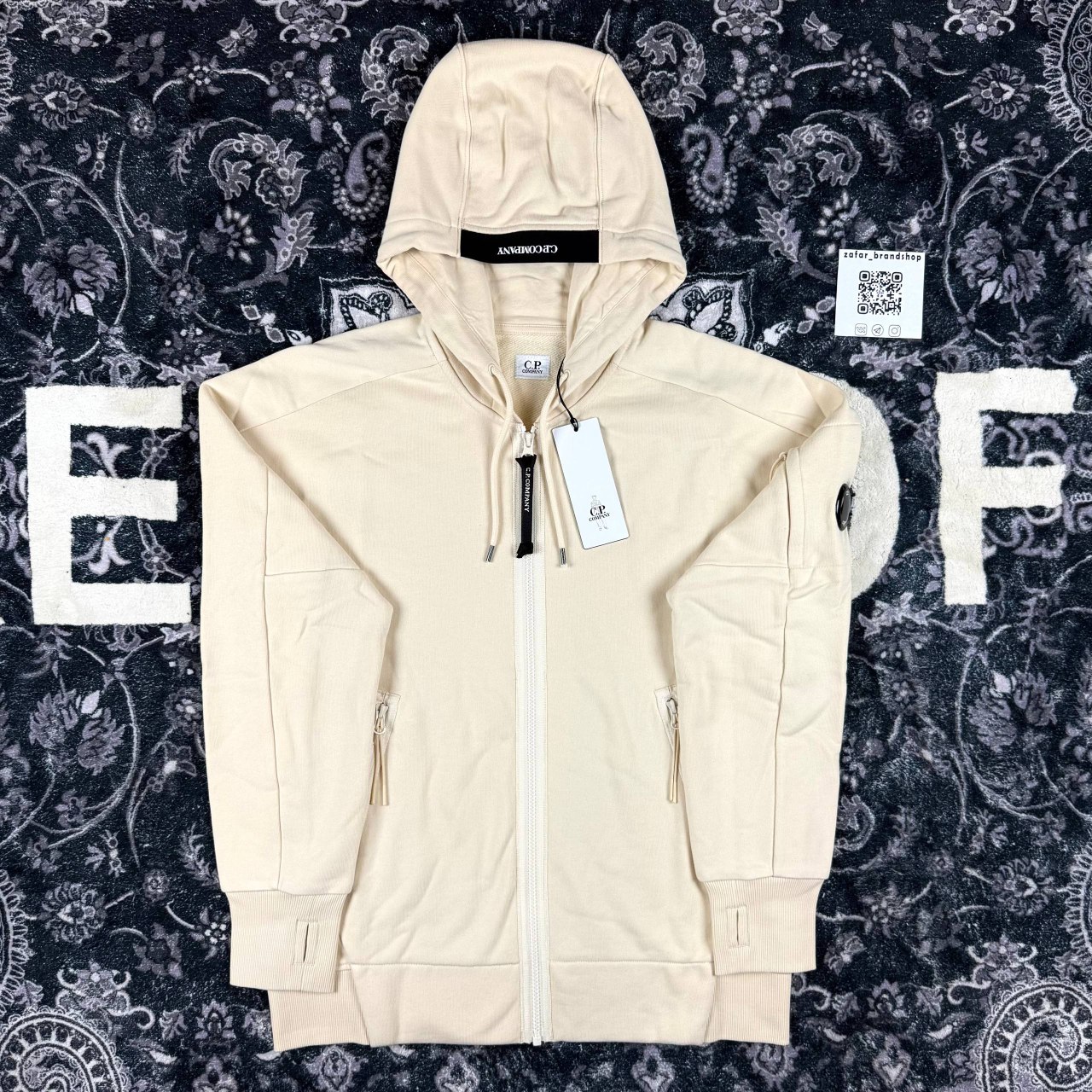 C.P Company zip hoodie fleece