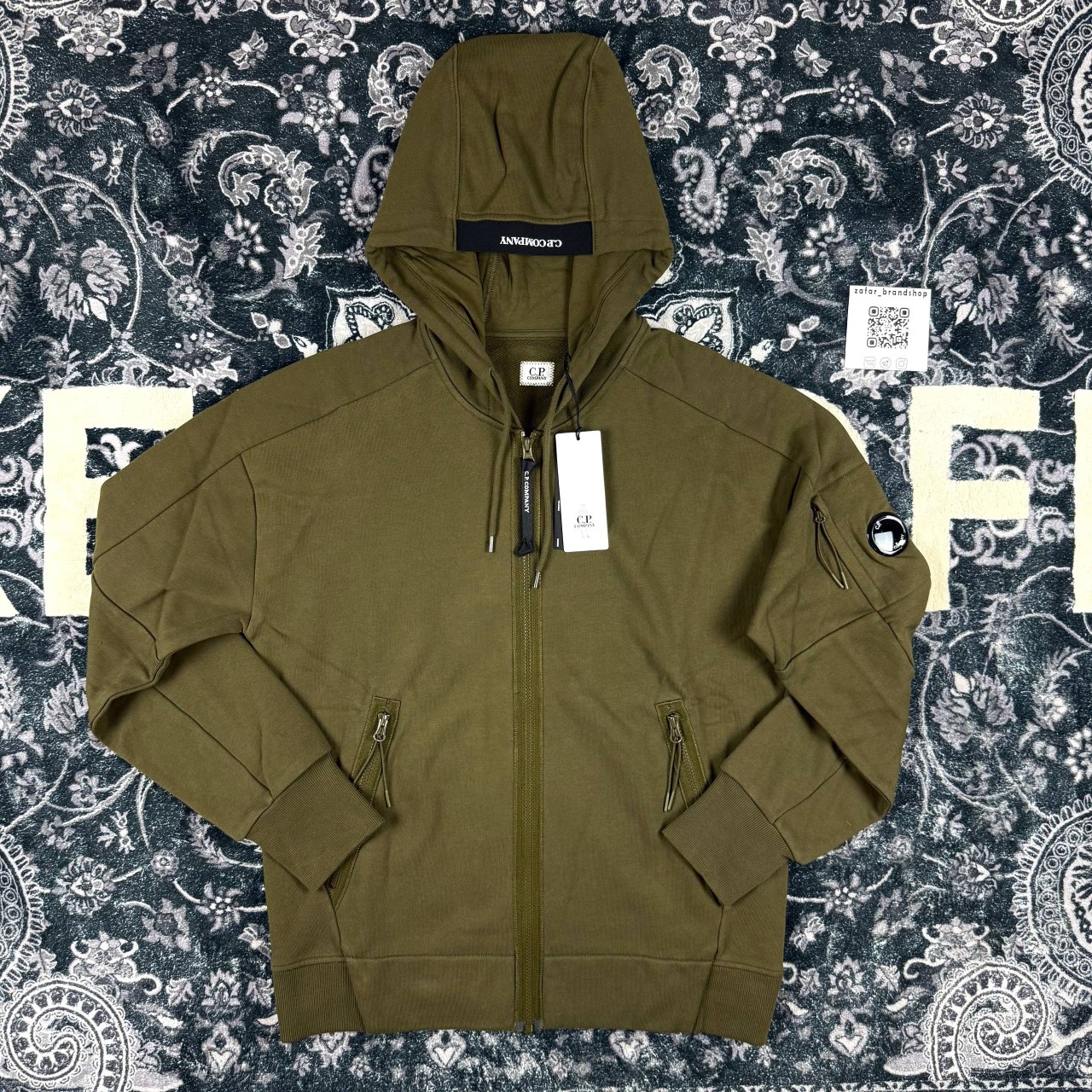 C.P Company zip hoodie fleece