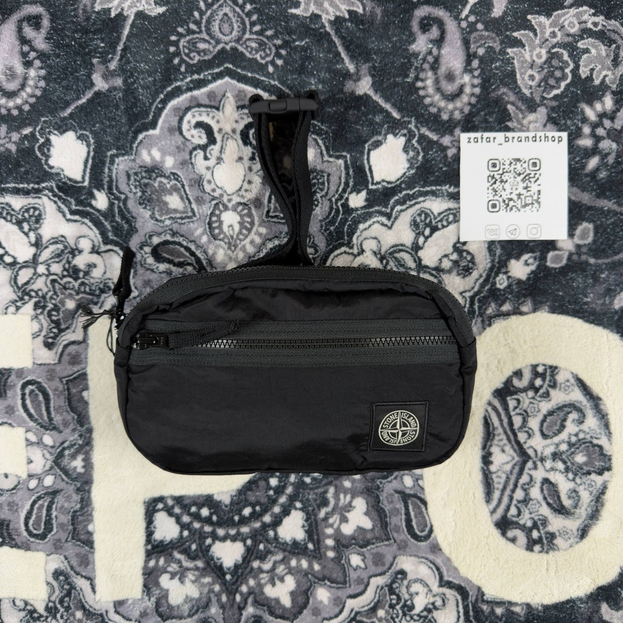 Stone island nylon metal in econyl bag