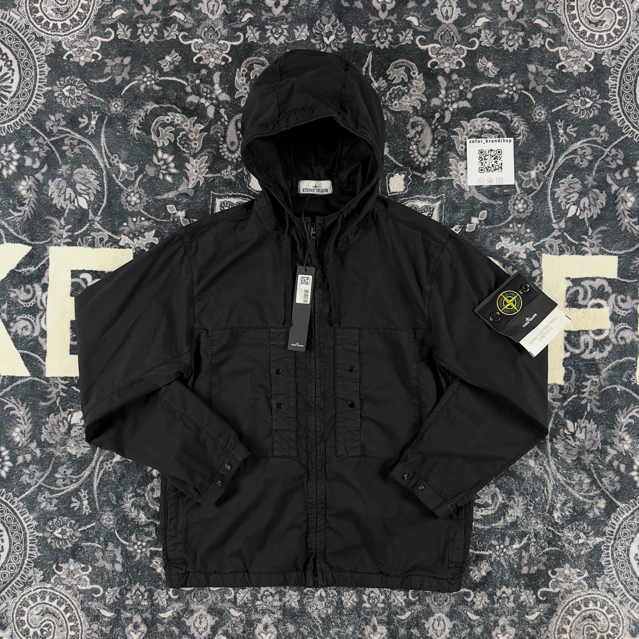 Stone island supima cotton twill stretch-tc