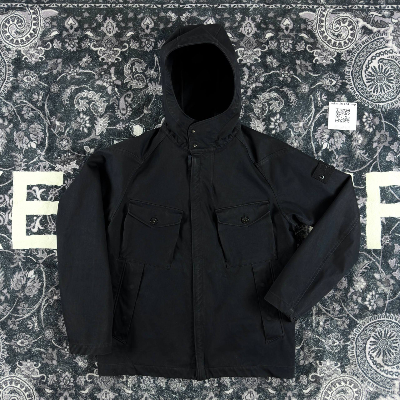 Stone island raso commato double ghost jacket