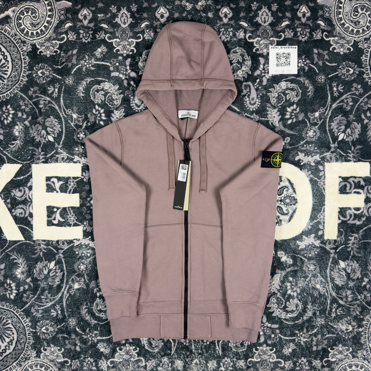 Stone island zip hoodie