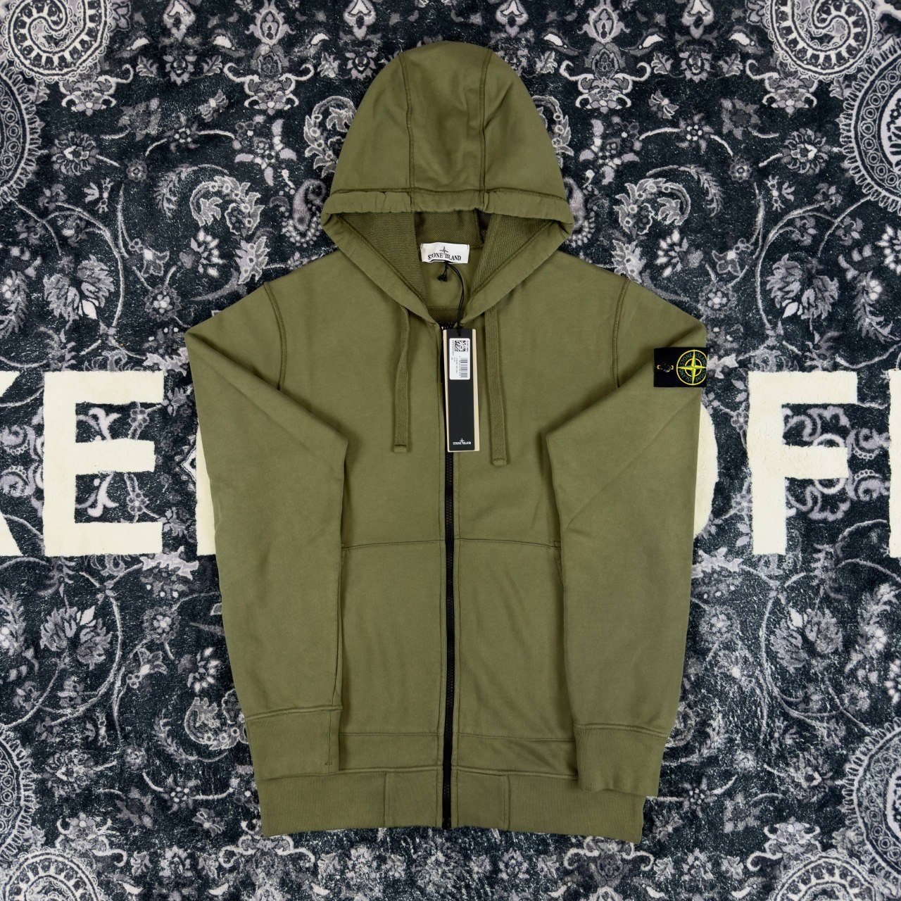 Stone island zip hoodie