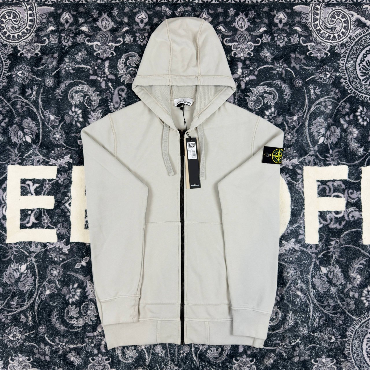 Stone island zip hoodie