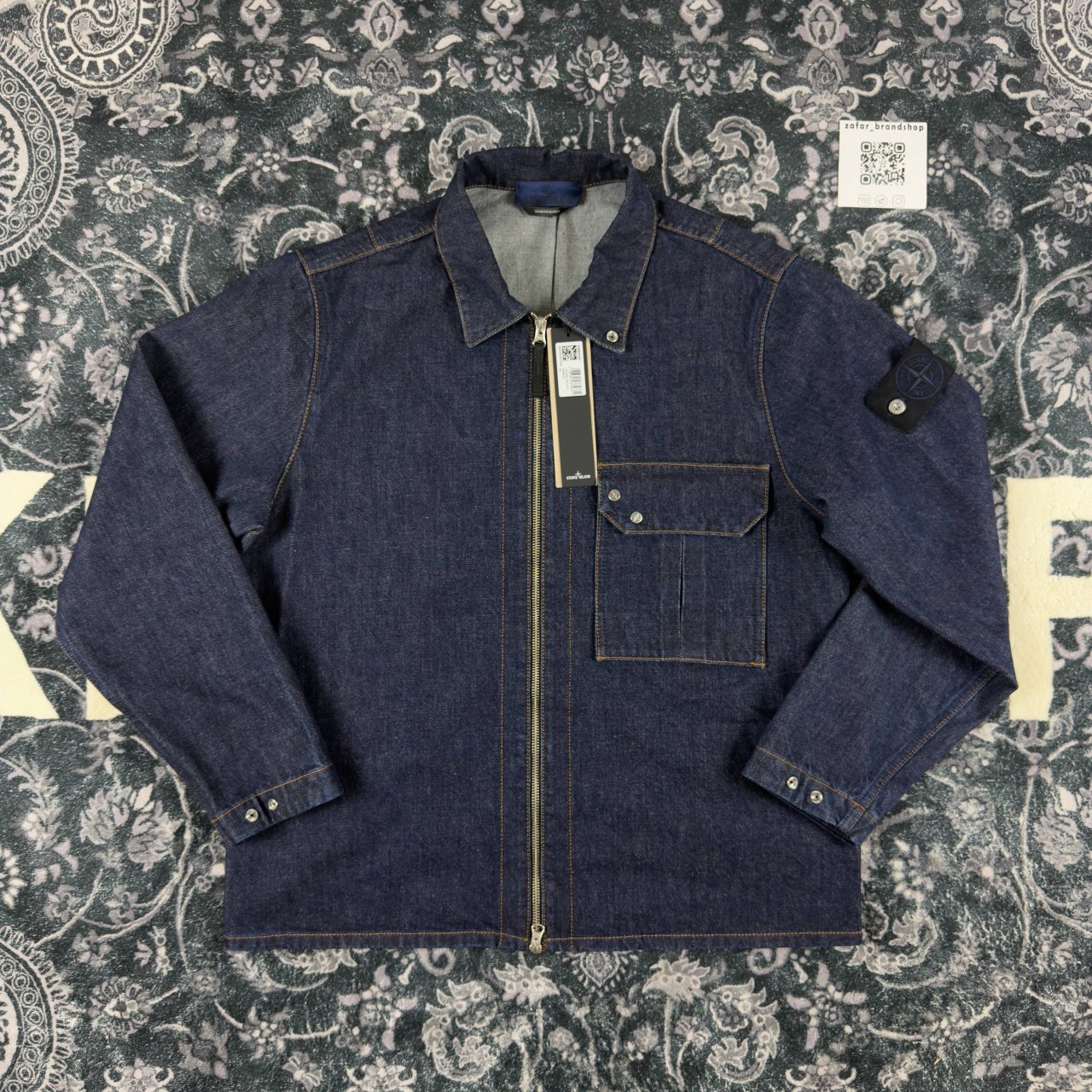Stone island denim overshirt