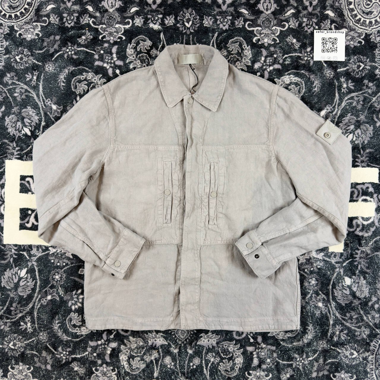 Stone island ghost linen overshirt